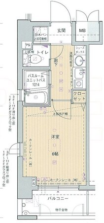 エステムコート梅田リトリーヴの物件間取画像